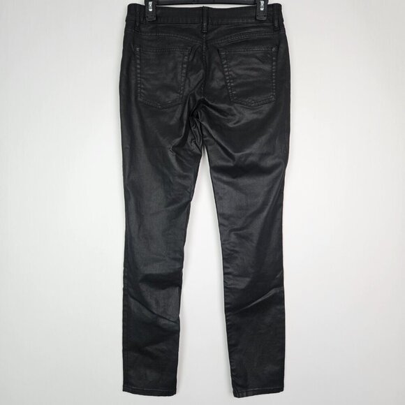 DL1961 Florence Insta Sculpt Epiphany Black Coated Moto Skinny Jean 30 - Picture 4 of 9